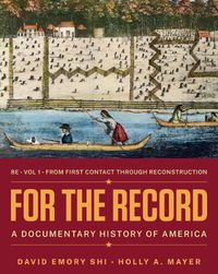 Cover image for For the Record: A Documentary History of America