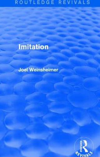 Cover image for Imitation (Routledge Revivals)