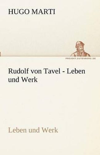 Cover image for Rudolf Von Tavel - Leben Und Werk