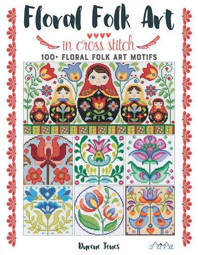 Cover image for Floral Folk Art in Cross Stitch