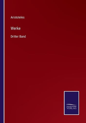 Cover image for Werke: Dritter Band
