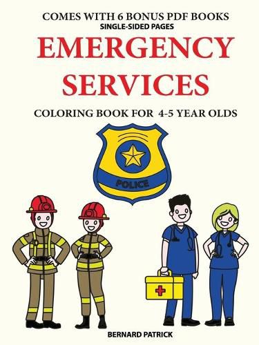 Cover image for Coloring Book for 4-5 Year Olds (Emergency Services)