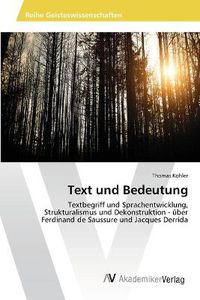 Cover image for Text und Bedeutung