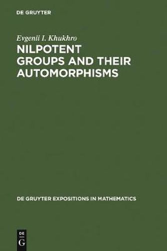 Cover image for Nilpotent Groups and their Automorphisms