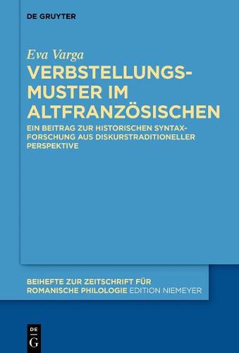 Cover image for Verbstellungsmuster im Altfranzoesischen