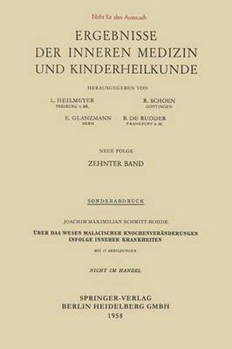 Cover image for UEber Das Wesen Malacischer Knochenveranderungen Infolge Innerer Krankheiten