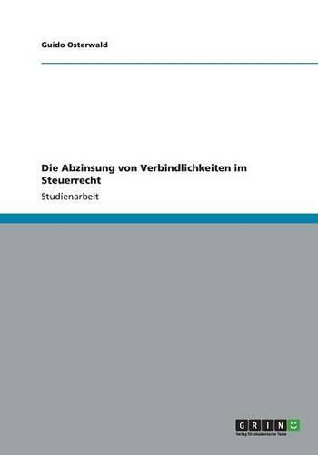 Cover image for Die Abzinsung von Verbindlichkeiten im Steuerrecht