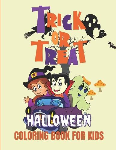 Cover image for Trick or Treat Halloween coloring book for kids
