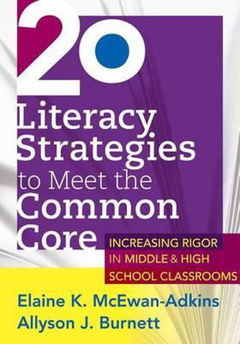 Cover image for 20 Literacy Strategies to Meet the Common Core: .....