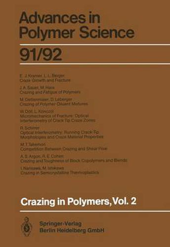 Cover image for Crazing in Polymers Vol. 2