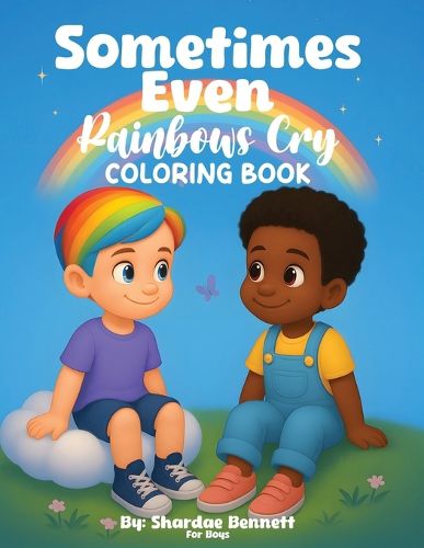 Cover image for Sometimes Even Rainbows Cry Coloring Book for Boys