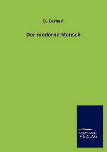 Cover image for Der moderne Mensch