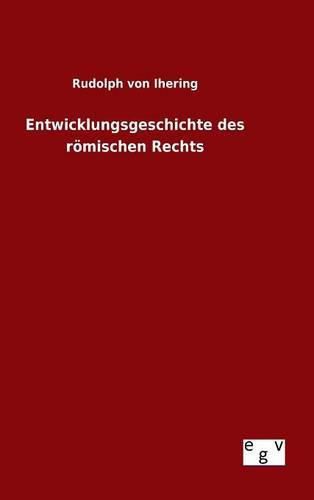 Cover image for Entwicklungsgeschichte des roemischen Rechts