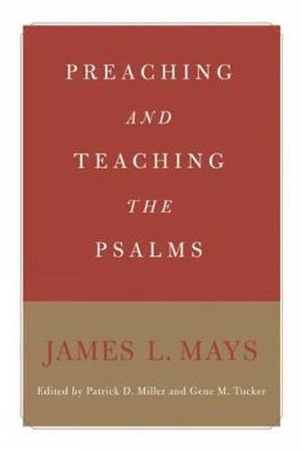 Cover image for Preaching and Teaching the Psalms