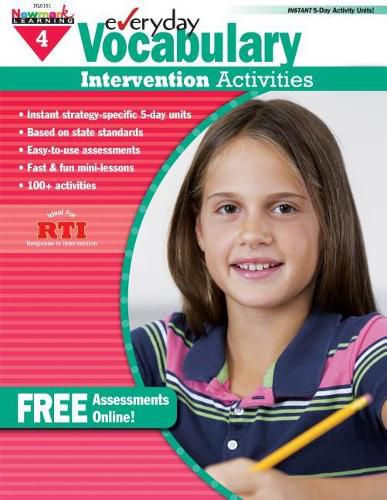 Cover image for Everyday Vocabulary Intervention Activities for Grade 4 Teacher Resource