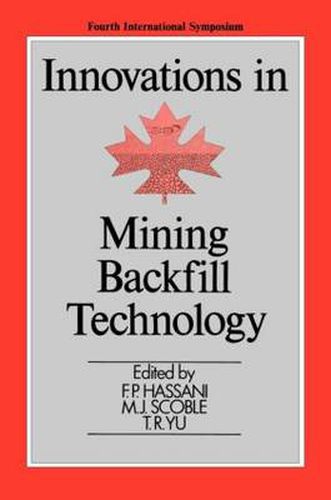 Cover image for Innovations in Mining Backfill Technology