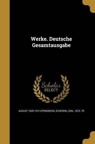 Cover image for Werke. Deutsche Gesamtausgabe