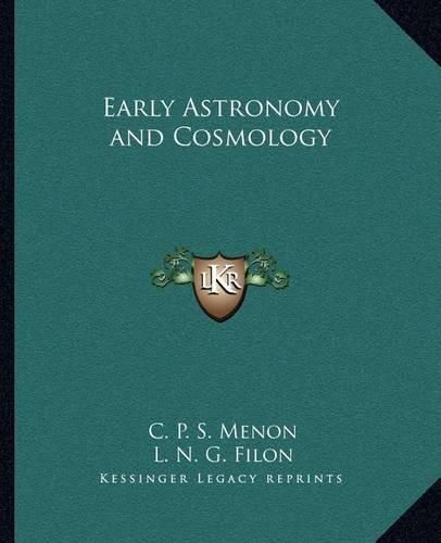 Cover image for Early Astronomy and Cosmology