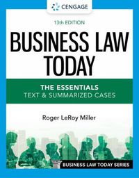 Cover image for Business Law Today - The Essentials: Text & Summarized Cases