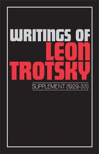 Writings of Leon Trotsky: Suppt