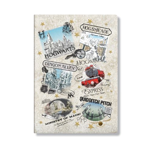 Cover image for The Wizarding World (Harry Potter Collection) A6 Grid Cahier