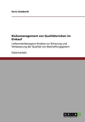 Cover image for Risikomanagement Von Qualitatsrisiken Im Einkauf