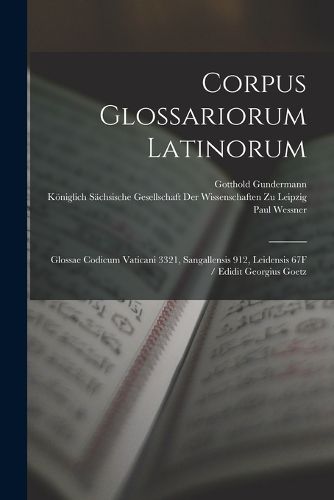 Cover image for Corpus Glossariorum Latinorum