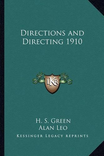 Directions and Directing 1910