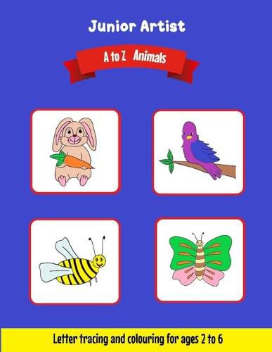 Cover image for Junior Artist: A to Z Animals