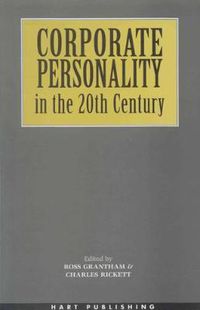 Cover image for Corporate Personality in the 20th Century