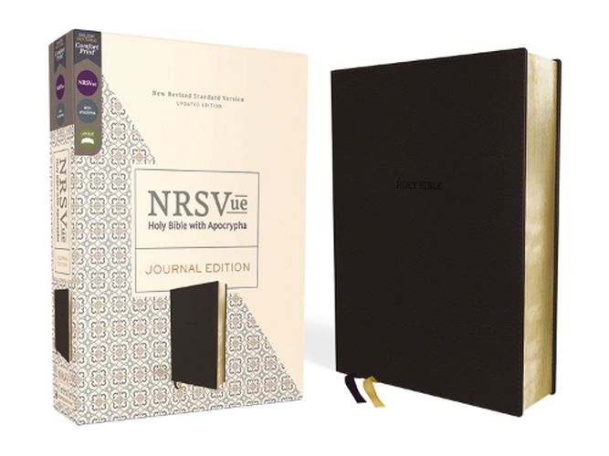 Cover image for NRSVue, Holy Bible with Apocrypha, Journal Edition, Leathersoft, Black, Comfort Print