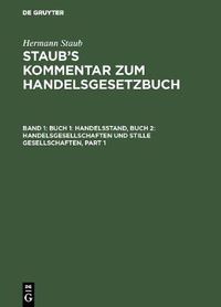 Cover image for Buch 1: Handelsstand, Buch 2: Handelsgesellschaften Und Stille Gesellschaften