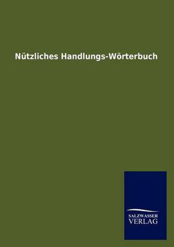 Cover image for Nutzliches Handlungs-Worterbuch