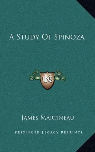 Cover image for A Study of Spinoza