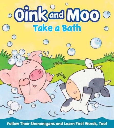 Cover image for Oink and Moo Take a Bath