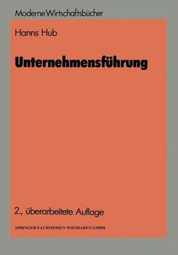 Cover image for Unternehmensfuhrung