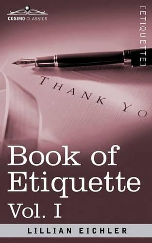 Cover image for Book of Etiquette, Vol. I (in 2 Volumes)