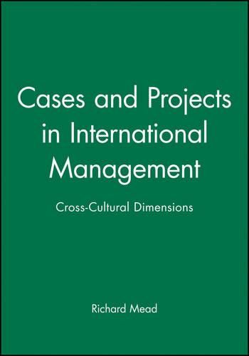 Cover image for Cases and Projects in International Management: Cross-cultural Dimensions