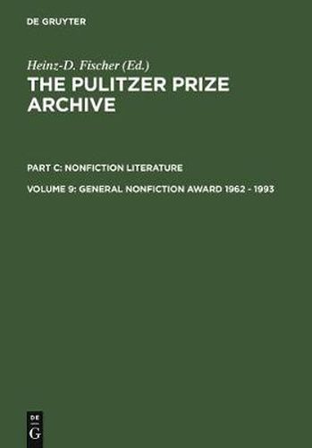 Cover image for General Nonfiction Award 1962 - 1993