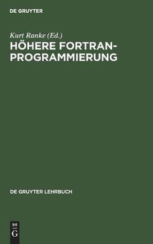 Cover image for Hoehere FORTRAN-Programmierung