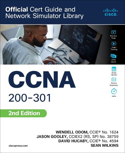 Cover image for CCNA 200-301 Official Cert Guide and Network Simulator Library, Second Edition