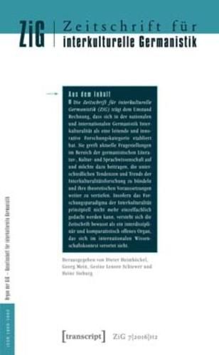 Zeitschrift fur interkulturelle Germanistik (Journal of Intercultural German Studies): Vol. 7, Issue 2/2016: Transitrume