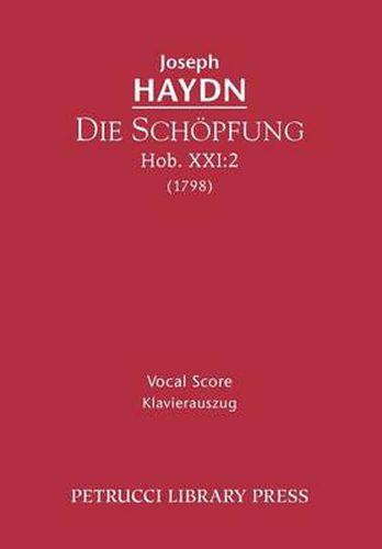 Cover image for Die Sch pfung, Hob.XXI.2: Vocal Score