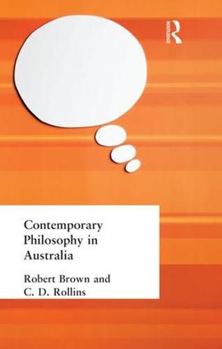 Cover image for Contemporary Philosophy in Australia