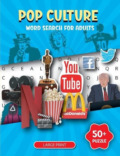 Cover image for Pop Culture Word Search Book for Adults