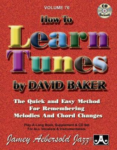 David Baker - How to Learn Tunes: Jazz Play-Along Vol.76