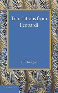 Cover image for Translations from Leopardi