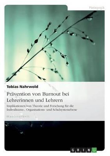 Cover image for Pravention Von Burnout Bei Lehrerinnen Und Lehrern