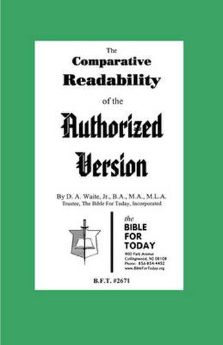 Cover image for The Comparative Readability of the Authorized Version