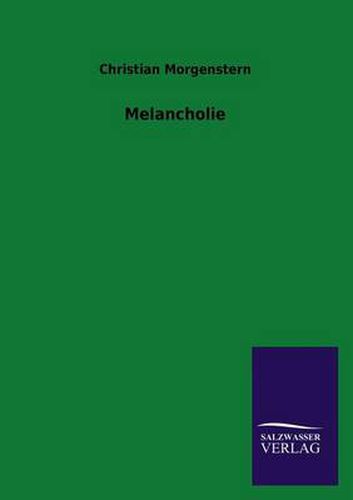 Cover image for Melancholie